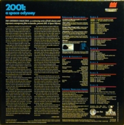 2001 Laserdisc Box back