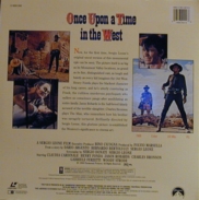 Once upon a time in the west Laserdisc back