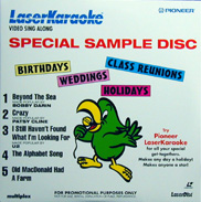 Pioneer Laser Karaoke Laserdisc front