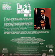 The Godfather Laserdisc jacket back
