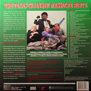 The Texas Chainsaw Massacre II Laserdisc back