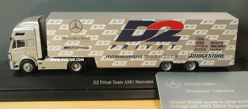 D2 Privat mannesmann mobilfunk AMG Mercedes-Benz TRW Power Steering BBS BOSCH FONDMETAL © AERO BY TECHNOLOGIES BILSTEIN becker BRIDGESTONE Recaro 1853 Team Modellauto-Collection Dieses Modell wurde in einer limitierten Auflage von 1995 Stück hergestellt. B 6 6005319 D2 AMG