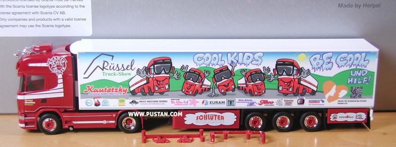 Kautetzky Internationale Spedition GmbH & Co. KG Stadtallendorf Super Scania Vabis V8 Rüssel Truck-Show BE COOL KIDS und hilf! BGL SVG Truckdesign VIRALISTEN Einfach Ansteckende Werbung! www.viralisten.de Folierung Die Folien Fee EURAM Transportkühlung TK Thermo King Silvio Behnke Lackierfachbetrieb Tekno Collectables Scheufler Int. Transporte Müller Schmitz Cargobull The Trailer Company Verein für krebskranke Kinder Kassel e.V. PERO PSI KRAVAG Schlüter Modellcenter Immer schön COOL bleiben Sei auch Du und Spende auf den Kautetzky