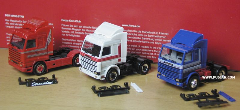 Zugmaschinen-Edition Scania 142, 113 Topline, 143 Streamline, falscher Grill beim Topline Zugmaschinen Edition