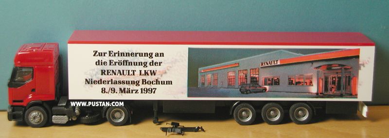 Renault Premium Zur Erinnerung an die Eröffnung der RENAULT LKW Niederlassung Bochum 8./9. März 1997 Kögel ULM Renault
